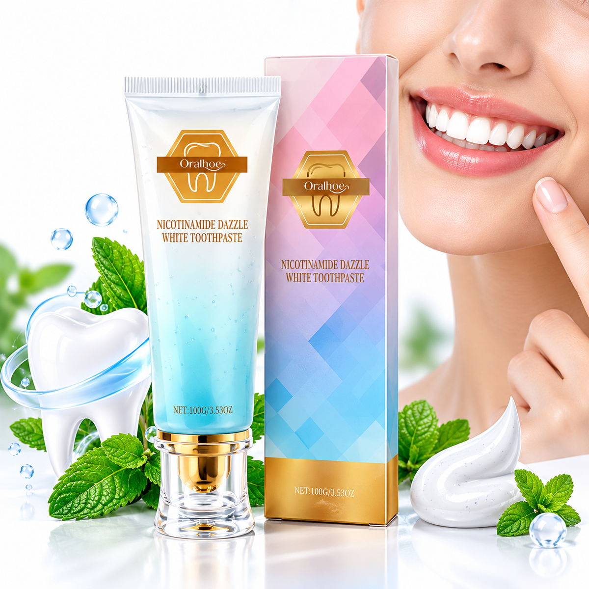 Oralhoe - Nicotinamide Dazzle White Toothpaste