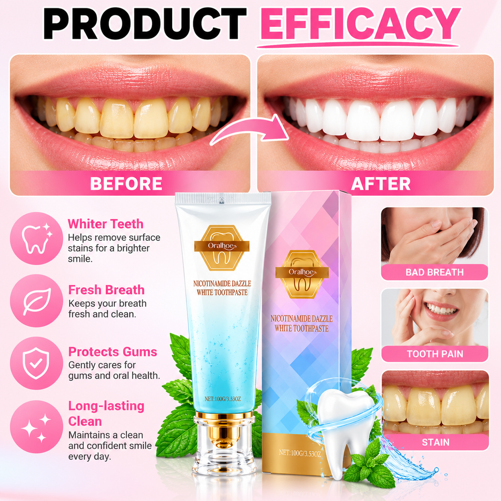 Oralhoe - Nicotinamide Dazzle White Toothpaste