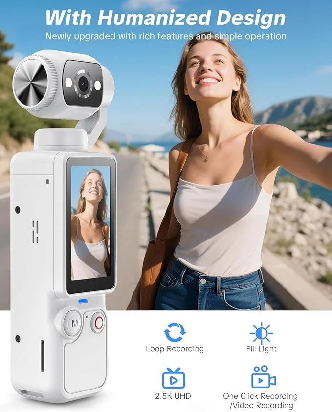 OZOT Q8 4K Handheld Gimbal Camera